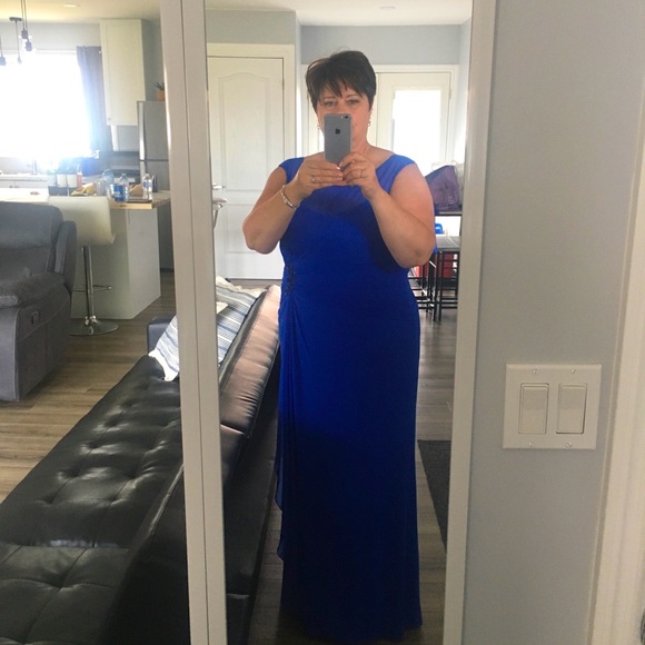 Mother of Groom Royal Blue Beautiful Gown - Picture 1 of 4